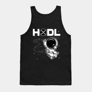 HODL Astronaut Ripple XRP Coin To The Moon Crypto Token Cryptocurrency Blockchain Wallet Birthday Gift For Men Women Kids Tank Top